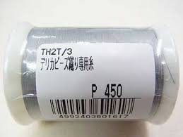 デリカビーズ織り専用糸 グレー th 2 60番手 徳用約500m巻 通販 ビーズ 手芸の店 もりお デリカ ビーズ ビーズ織り ビーズ