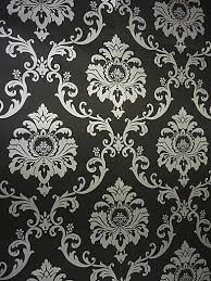 Black And Silver Bedroom Wallpaper 5624 16 Touch Damask Black Black And Silver Wallpaper Damask Damask Wallpaper