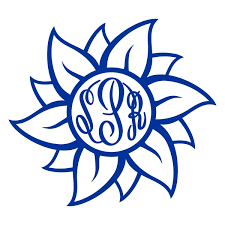 Free Free Flower Svg Monogram SVG PNG EPS DXF File