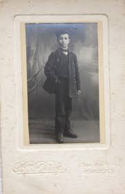 Lucien Diaz, collégien — Portrait Sépia