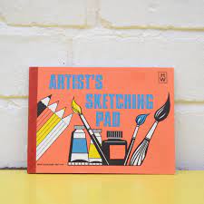 Vintage Sketchbook Artist S Sketching Pad Retro Drawing Etsy Sketch Book Drawing Pad Drawings