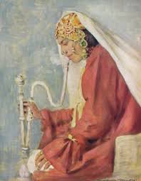 Indian Dancing Girl with a Hookah, 1772 ...