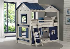 This adventurous bed brings the magic of the great outdoors into the bedroom. Tree House Lofts Donco Trading Co