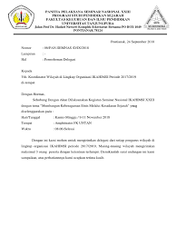 Surat permohonan sk pengurus bem 2018. 17 Contoh Surat Delegasi Panitia Kumpulan Contoh Surat