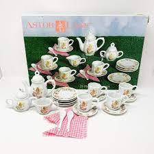 Astor Lane Fairy Mini Tea Set Children S Tea Set Pink Flowers Mini Tea Set Childrens Tea Sets Childrens Tea