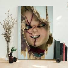 Chucky Halloween Sign, Creepy Halloween Sign, Custom Halloween Sign, Scary  Sign, Large Canvas or Metal