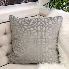 Maybe you would like to learn more about one of these? Silver Geometric Velvet 20 Square Decorative Pillow 84p45 Lamps Plus