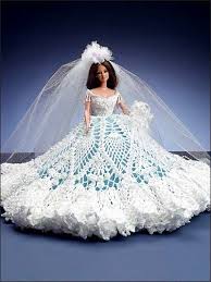 Willow Crochet Wedding Dresses Crochet Doll Dress Barbie Wedding Dress