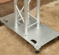 Set of four swivel wheels for truss base plate - Ref. SRD-01 ...