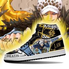 Maybe you would like to learn more about one of these? Trafalgar D Water Law Jordan Sneakers Custom Anime One Piece Shoes Gear Anime