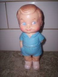 Vintage Edward Mobley BOY & FROG Doll Arrow Rubber & Plastic Co No Squeak  1962