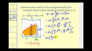 • to compare and contrast the shell and disk methods. Volume Of Revolution The Shell Method Not About X Or Y Axis Youtube