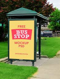 3 Free Hq Outdoor Advertising Bus Stop Mockup Psd Files Mockup Psd Outdoor Advertising Free Mockup