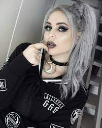 Pin By Cristal On Hair Color Silver Blonde Hair Silver Grey Hair Goth Hair