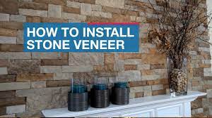 This week noelle will be showing you guys how to install faux stone panels on an interior wall. How To Install Stone Veneer Youtube