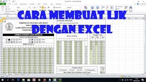 Lembar jawaban un yang selanjutnya disebut ljun adalah lembaran kertas yang digunakan oleh peserta didik untuk menjawab soal un. Cara Membuat Ljk Di Excel Youtube