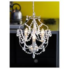 Kristaller Chandelier 3 Armed Silver Color Glass Ikea In 2020 Ikea Chandelier Nursery Lighting Chandelier