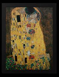 The painting the kiss (original der kuss) is the work painted by gustav klimt. Gustav Klimt Framed Print The Kiss 30 X 40 Cm