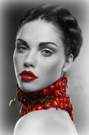 Black And White Red Lipstick Unbetitelt