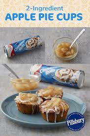 You can buy this one in the dairy section of the grocery store. 2 Ingredient Apple Pie Cups Recipe Apple Pie Cups Desserts Apple Recipes