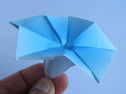 Origami Morning Glory Origami Instructions Origami Origami Tutorial Easy