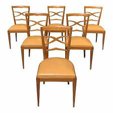 Art deco / art nouveau pearwood dinning set: 1900 1950 Art Deco Dining Chairs Vatican