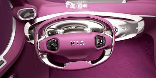 Kia Pop Electric Car Concept Steering Wheel Concept Cars Electric Car Concept