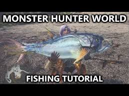 Looking for fish & fishing spots? Monster Hunter World Fishing Tutorial Rod Net Piscine Researcher Angling For A Bite Youtube