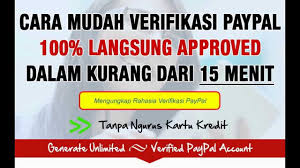 Tips cara verifikasi & menarik uang dari account paypal indonesia tanpa kartu kredit. Cara Mudah Verifikasi Paypal Gratis Tanpa Kartu Kredit Dan Vcc Paypal Indonesia Youtube