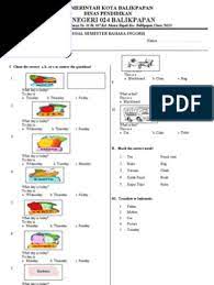 0 ratings0% found this document useful (0 votes). Soal Bahasa Inggris Kelas 1 Sd Writing