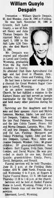 Obituary for William Quayle Despain