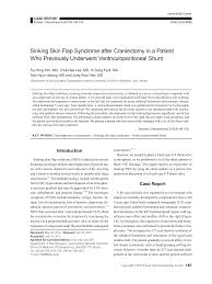 sinking skin flap syndrome after