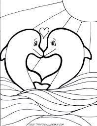 Dolphin Valentine Coloring Pages 2 By Megan Dolphin Coloring Pages Valentine Coloring Pages Animal Coloring Pages
