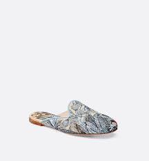 Dior Off Mule In Embroidered Cotton Shoes Women S Fashion Dior Womens Fashion Shoes Women Shoes Dior