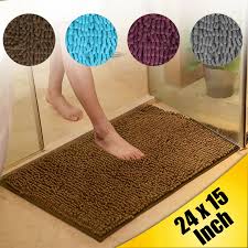 We got this bamboo one which is really thick and absorbent. Lifewit Bath Mat Non Slip Microfiber Shaggy Chenille Bath Shower Rugs 32 X20 Bathmats Rugs Toilet Covers Home Garden
