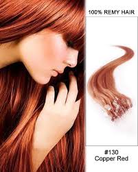 24 #33 rich copper red 7pcs straight full head set clip in human hair extension chs0417 $90.99. 16 130 Copper Red Straight Micro Loop 100 Remy Hair Human Hair Extensions 100 Strands