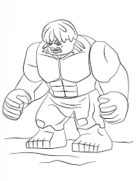 Free lego marvel coloring pages to print for kids. Lego Marvel Hulk Para Colorear Imprimir E Dibujar Dibujos Colorear Com