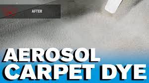 How To Carpet Dye Aerosol Dye Youtube