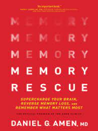 A telltale pattern of brain activity can be seen on an mri machine. Read Memory Rescue By Dr Daniel G Amen Books