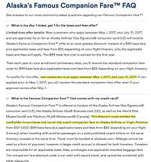 So you buy the first ticket, then use your companion fare to get the second one for $121. Why I Finally Decided To Apply For Alaska Airlines Visa Signature Credit Card Miles For Family