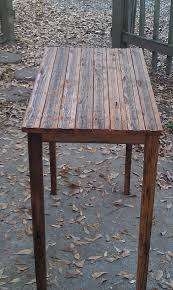 18 X 36 Table Base From Reclaimed Barn Wood Top From Antique Tongue And Groove Oak Flooring Finish Of Linseed Oil And Ora Reclaimed Barn Wood Barn Wood Wood