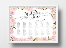 wedding seating chart poster diy editable powerpoint