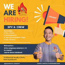 Bagi kalian pencari lowongan kerja sukabumi, silakan lihat informasinya disini : Lowongan Kerja Geprek Bensu Sukabumi Info Loker Update