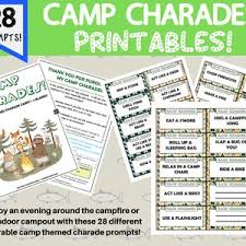 Hear a coyote crying or a bear sniffing around next to your tent in the middle of the night? Camping Trivia And Games Etsy