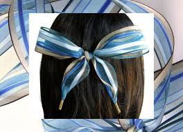 Blue ribbon wedding chair back gift wrapping ribbon hair ribbon cake baking ribbon. Hair Ribbons Blue Brown Striped Organza Hair Ribbons Hair Accessories Girl 39 S Hair Ribbons Women 39 S Hai Hair Ribbons Blue Hair Bows Hair Accessories