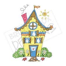 Cottage House Hand Drawn Illustration For Sale Cottage Homes Yellow Cottage Cottage