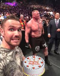 It's been almost ten years since that fateful day in Miami. I don't know  what makes me go so crazy every time you come out into an arena. Happy  Birthday, Brock. @BrockLesnar @