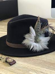 Country Style Feather Pins And Leather Country Girls Wool Fedora Hats