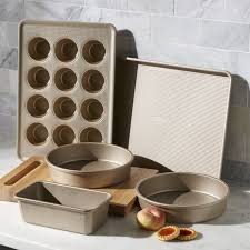 Oxo Pro Non Stick 5 Piece Bakeware Set Crate And Barrel Bakeware Set Glass Bakeware Set Cookware And Bakeware