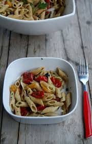 Une salade de pâte délicieuse, rapide et facile à faire. Salade De Pates Aux Poivrons Olives Tomates Confites Et Pesto De Persil That S Amore